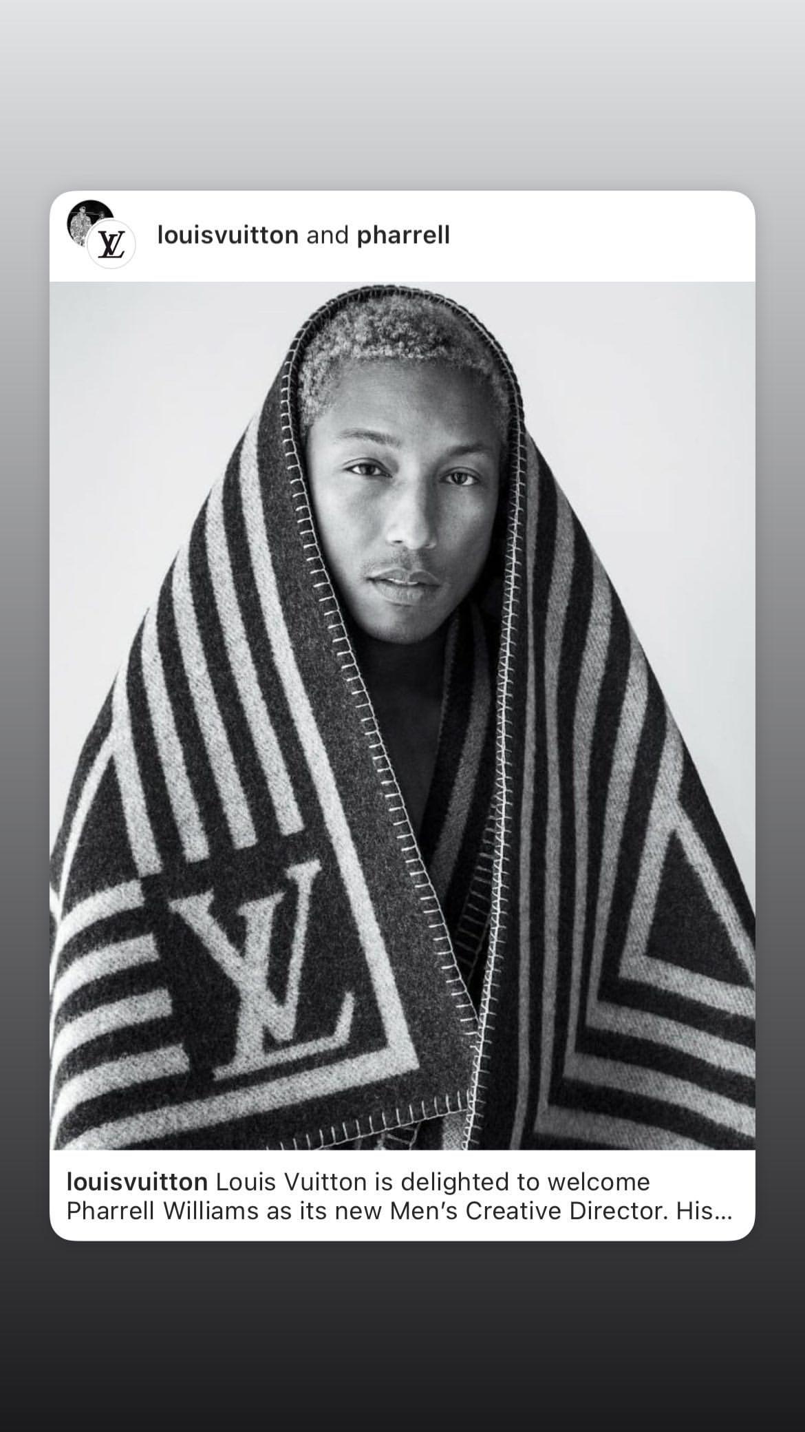 Pharrell Williams First Louis Vuitton Show To Debut At Paris Fashion Week