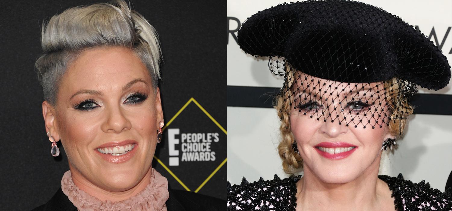 P!nk Comes To Madonna's Defence Amid Plastic Surgery Backlash