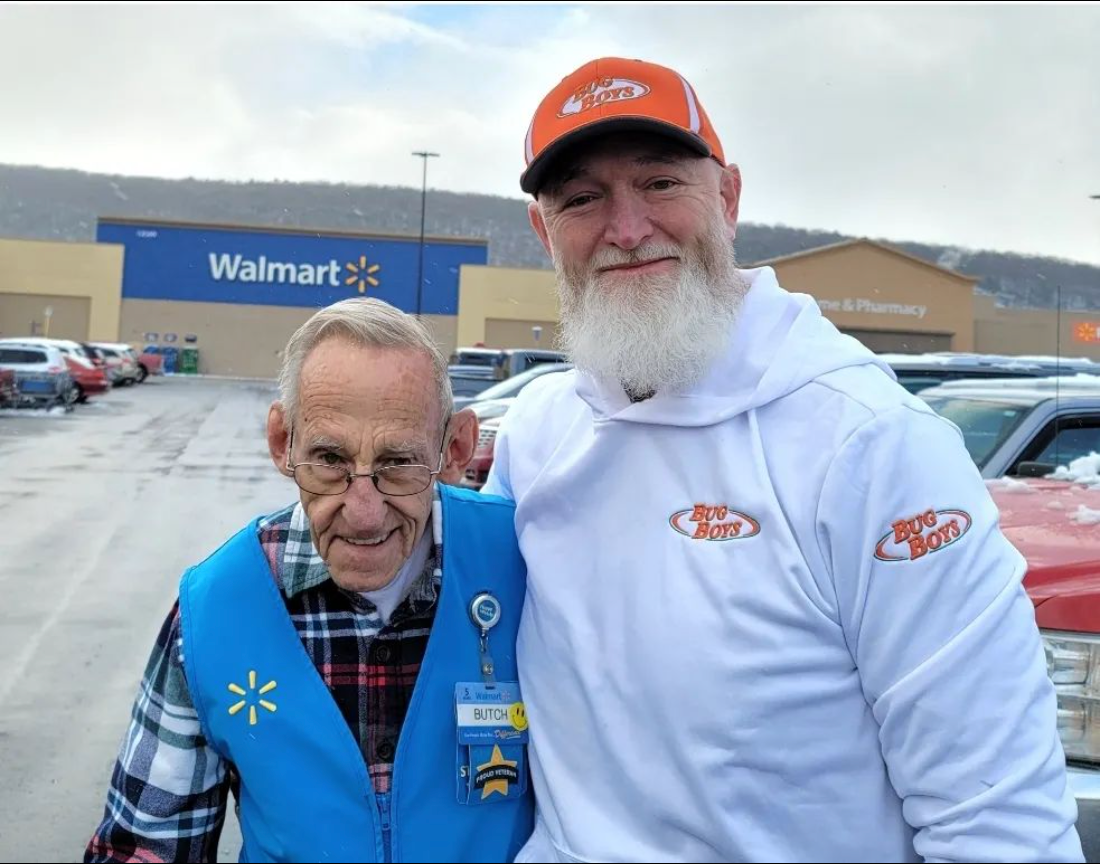 Butch Marion & Rory McCarty in front of Walmart