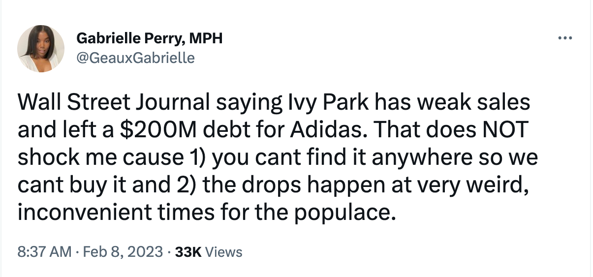 Beyoncé Makes $20 Mil Annually For Ivy Park While Adidas Is Rapidly Losing Money