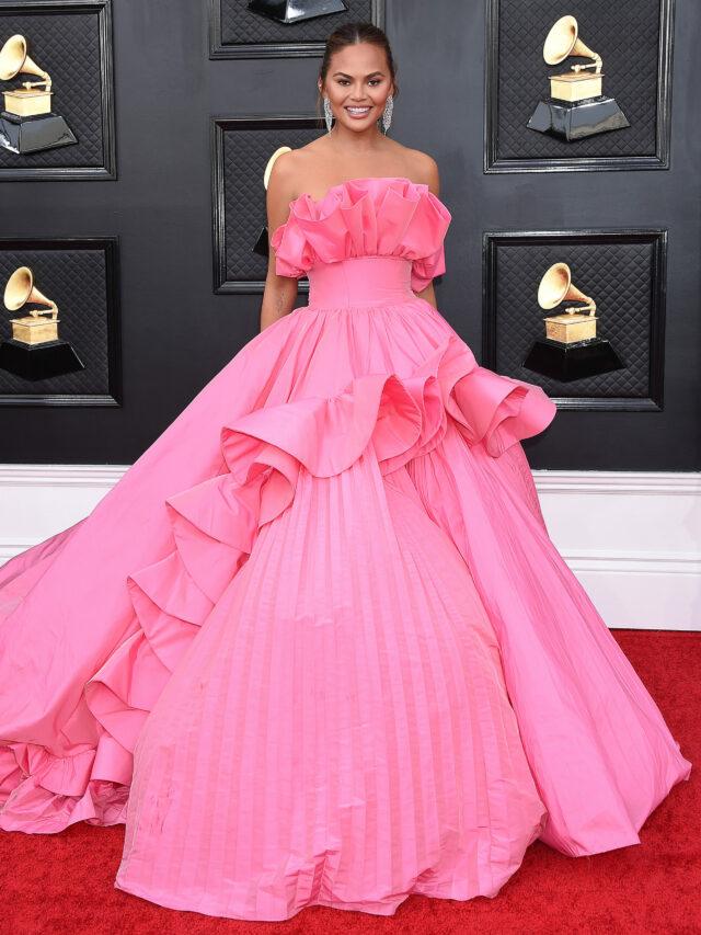 Chrissy Teigen at The 64th Annual GRAMMY Awards