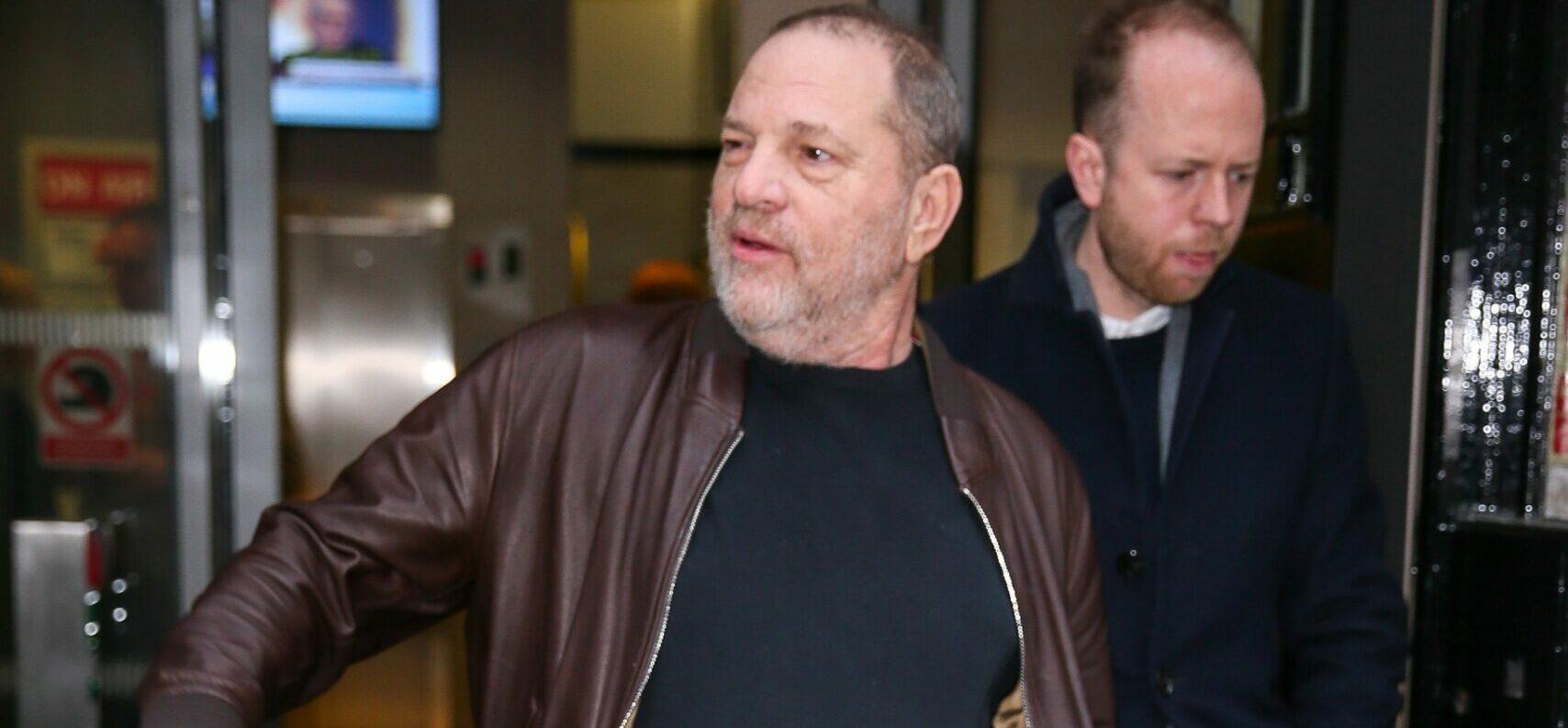 Film Director Harvey Weinstein visiting BBC Radio Two studios to appear on Chris Evans Breakfast show - London