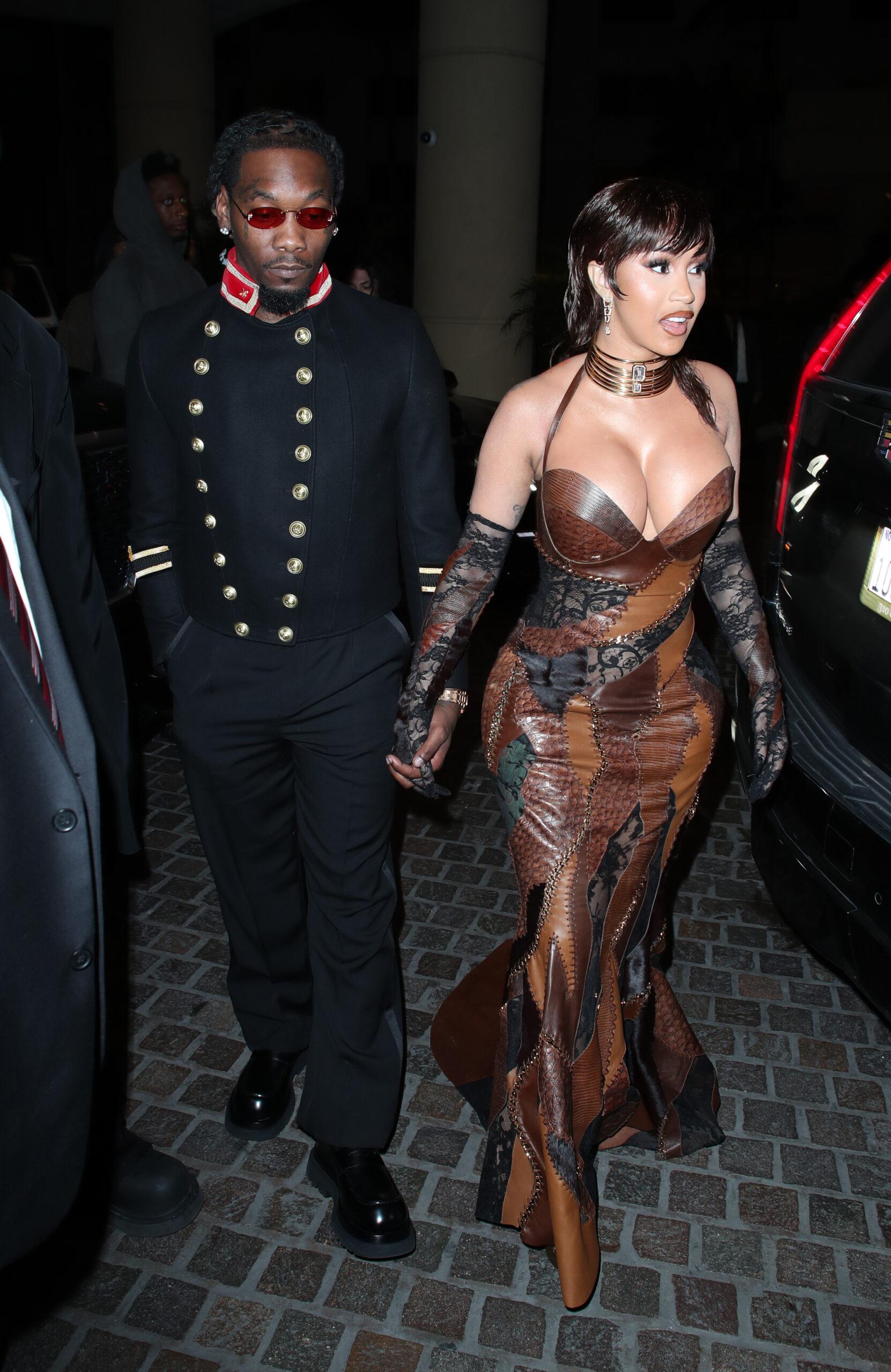 Celebrities arrive at the pre-GRAMMY gala in LA