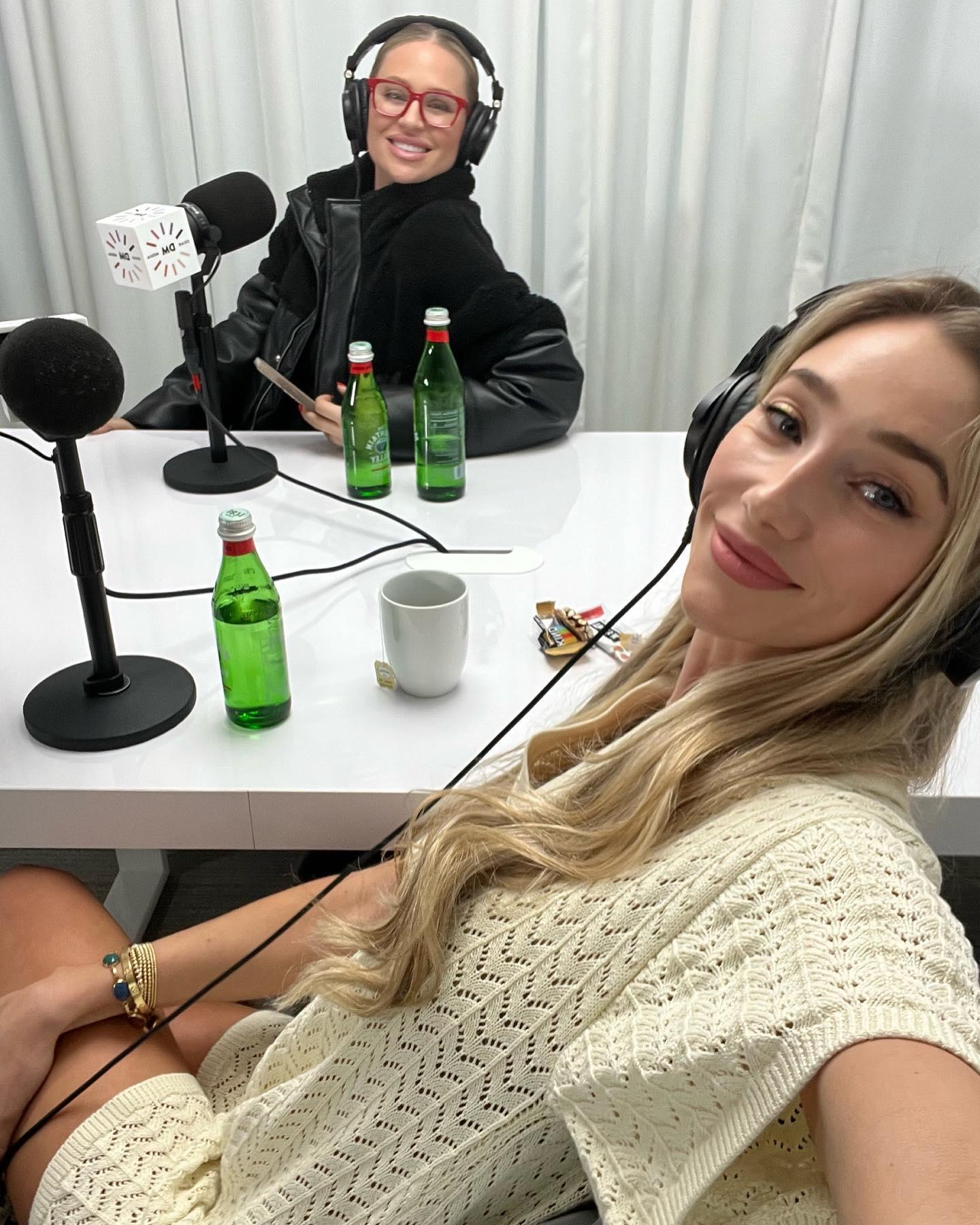Aurora Culpo on a podcast