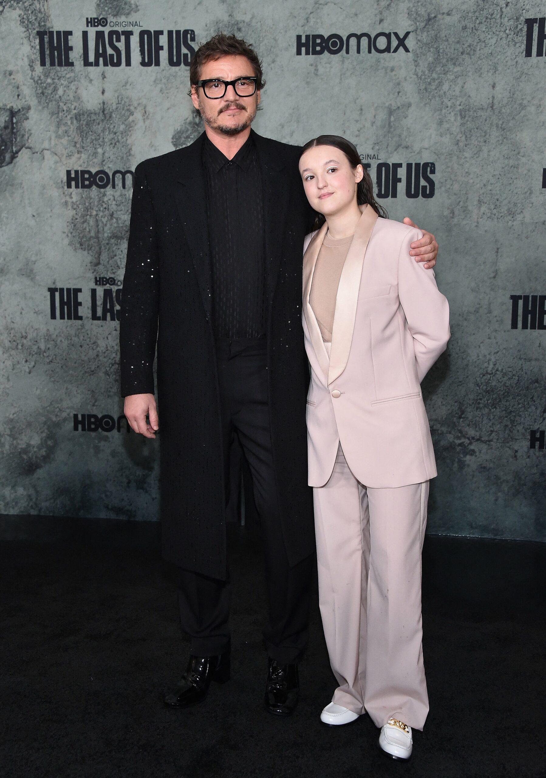 Pedro Pascal and Bella Ramsey at The Last of Us Los Angeles Premiere