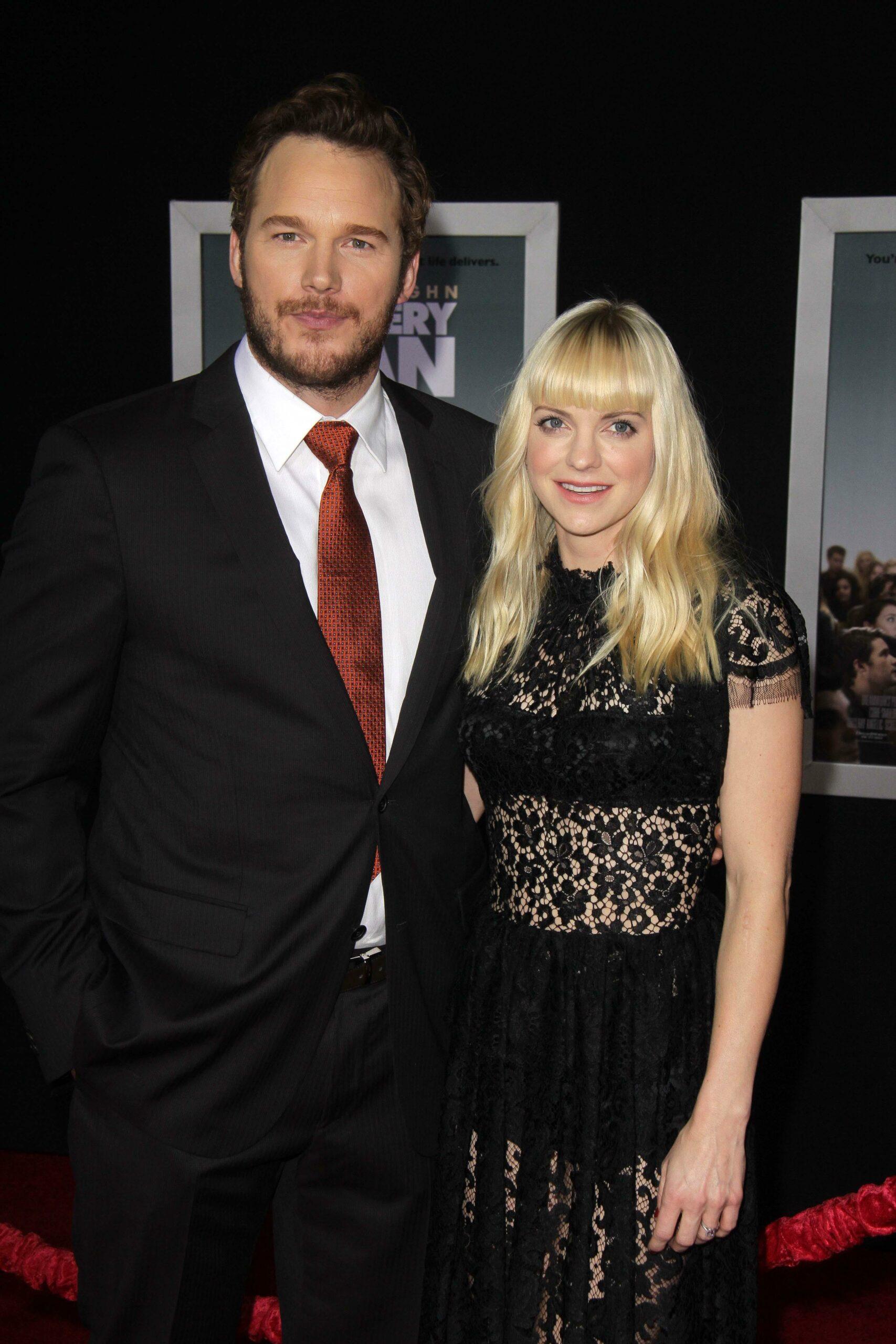 Chris Pratt and ex-wife Anna Faris at "Delivery Man" premiere