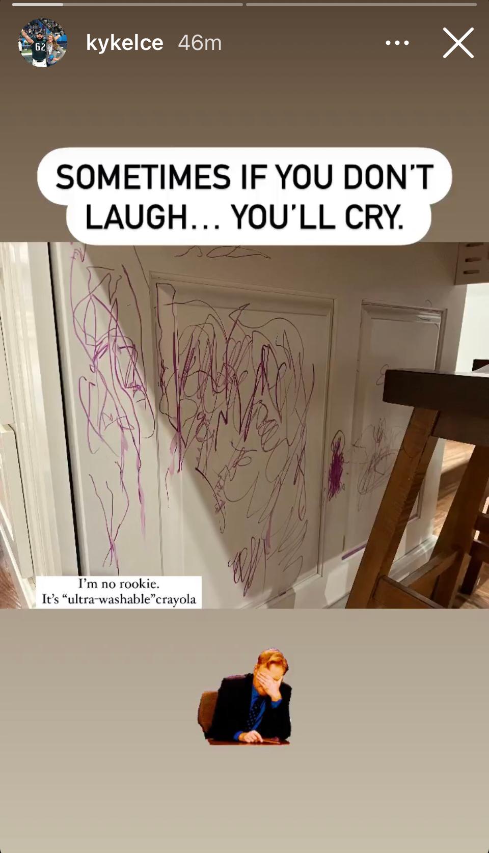 Kylie Kelce's Instagram Story