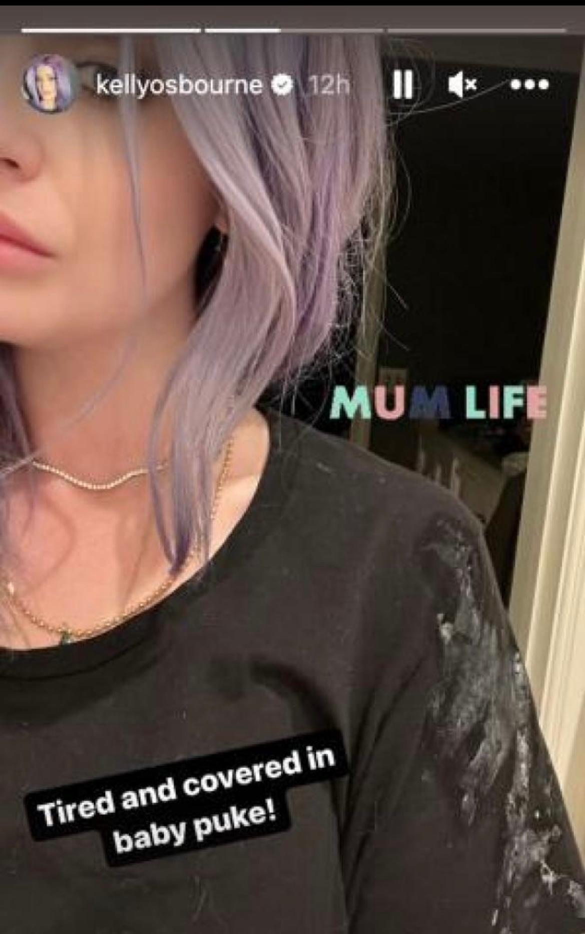 Kelly Osbourne gives glimpse at relatable mom life