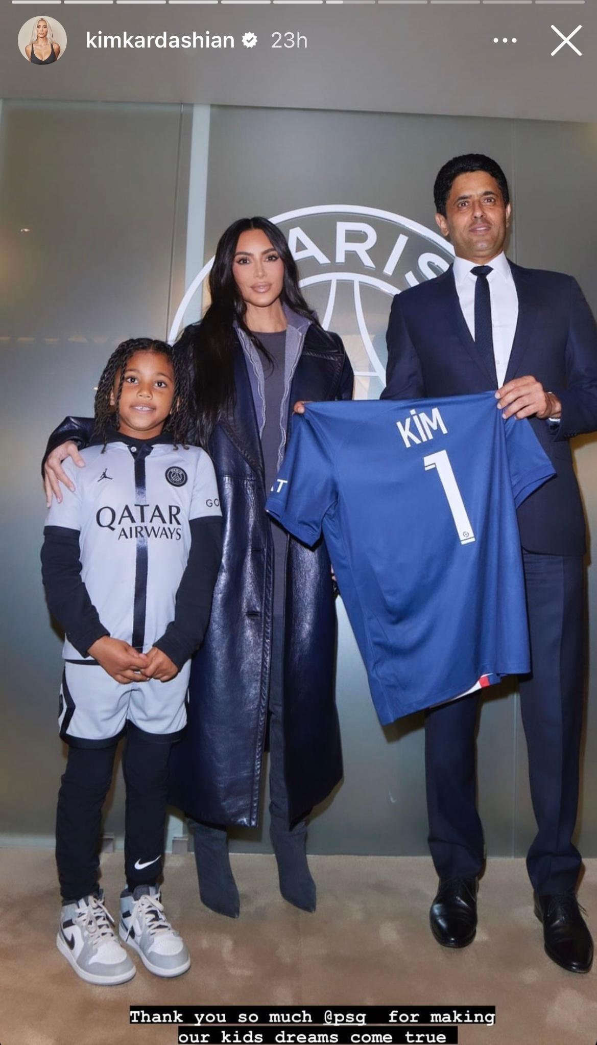 Kim Kardashian soccer mom tour PSG