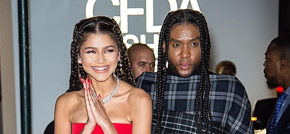 Zendaya and Law Roach at the 2021 CFDA Fashion Awards in New York City - Outside Arrivals
