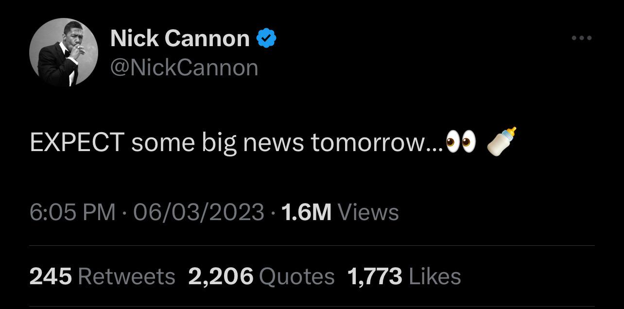 Fans Poke Fun At Nick Cannon After Teasing Another 'Big News'