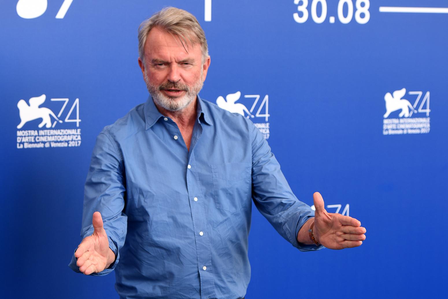 Sam Neill at 'Sweet Country' photocall during the 74th Venice Film Festival, with Matt Day, Warwick Thornton, Bryan Brown and Sam Neill