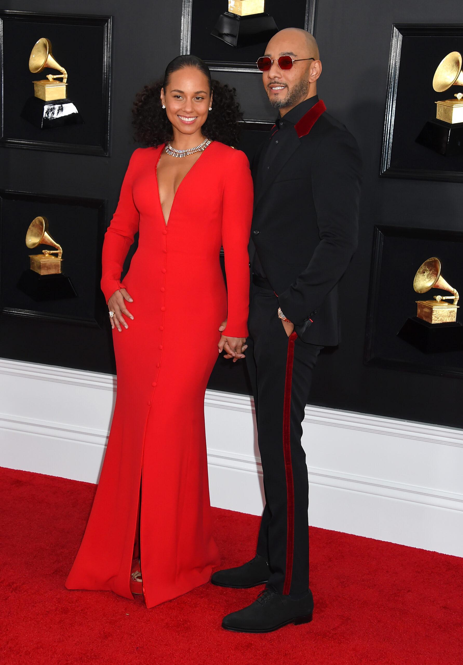 Swizz Beatz and Alicia Keys at the Grammy Awards 2019