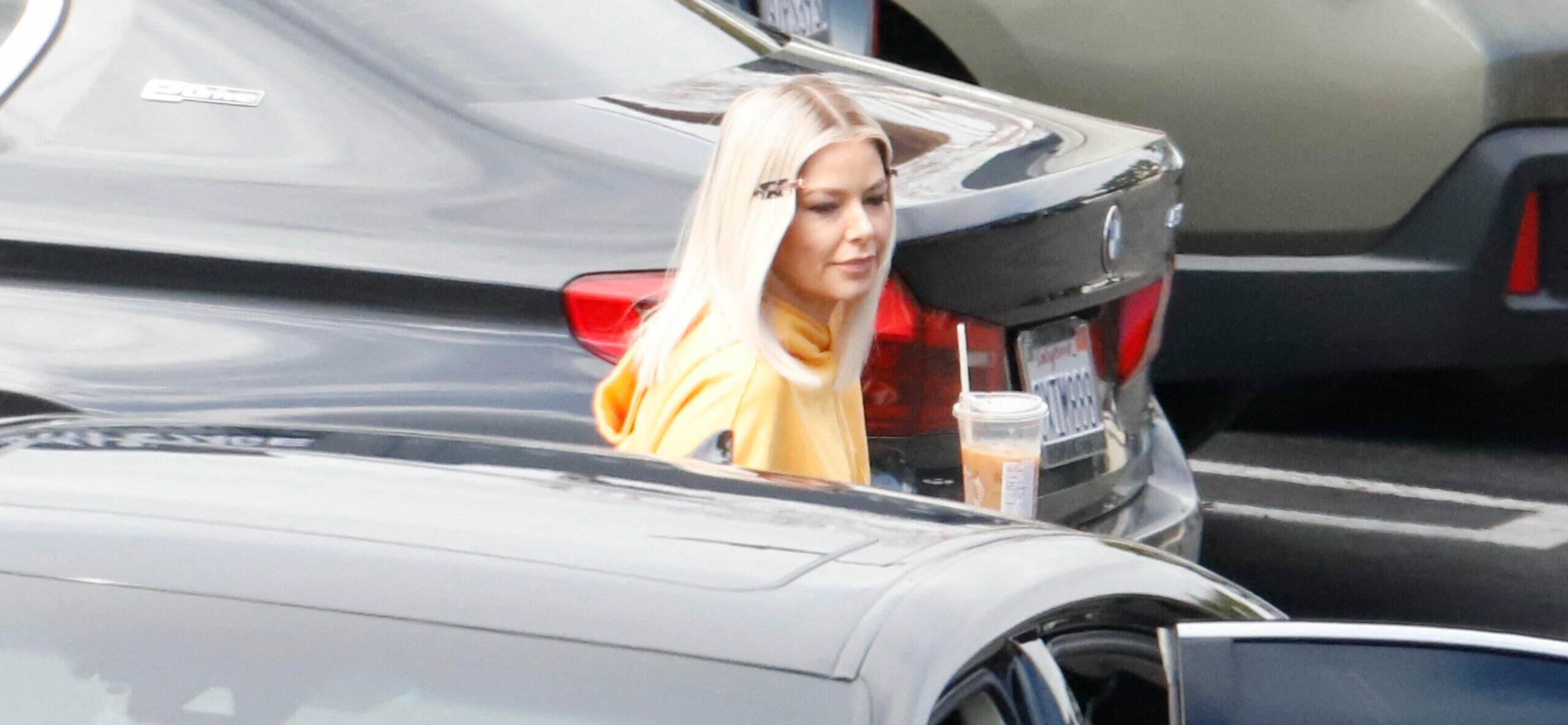 NO TV Ariana Madix Andy Cohen Scheana Shay and Lisa Vanderpump are seen arriving on set to film Vanderpump Rules reunion