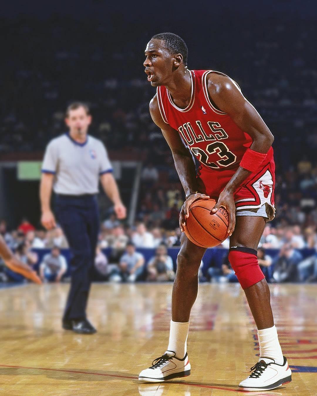Michael Jordan With The Air Jordan 2