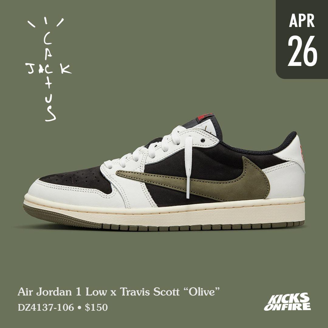 Air Jordan 1 Low Travis Scott Olive