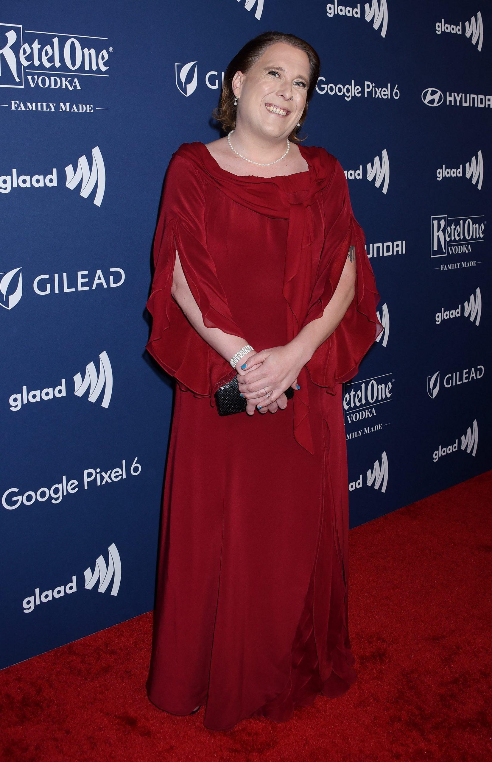 Amy Schneider at the 33rd Annual GLAAD Media Awards - Arrivals