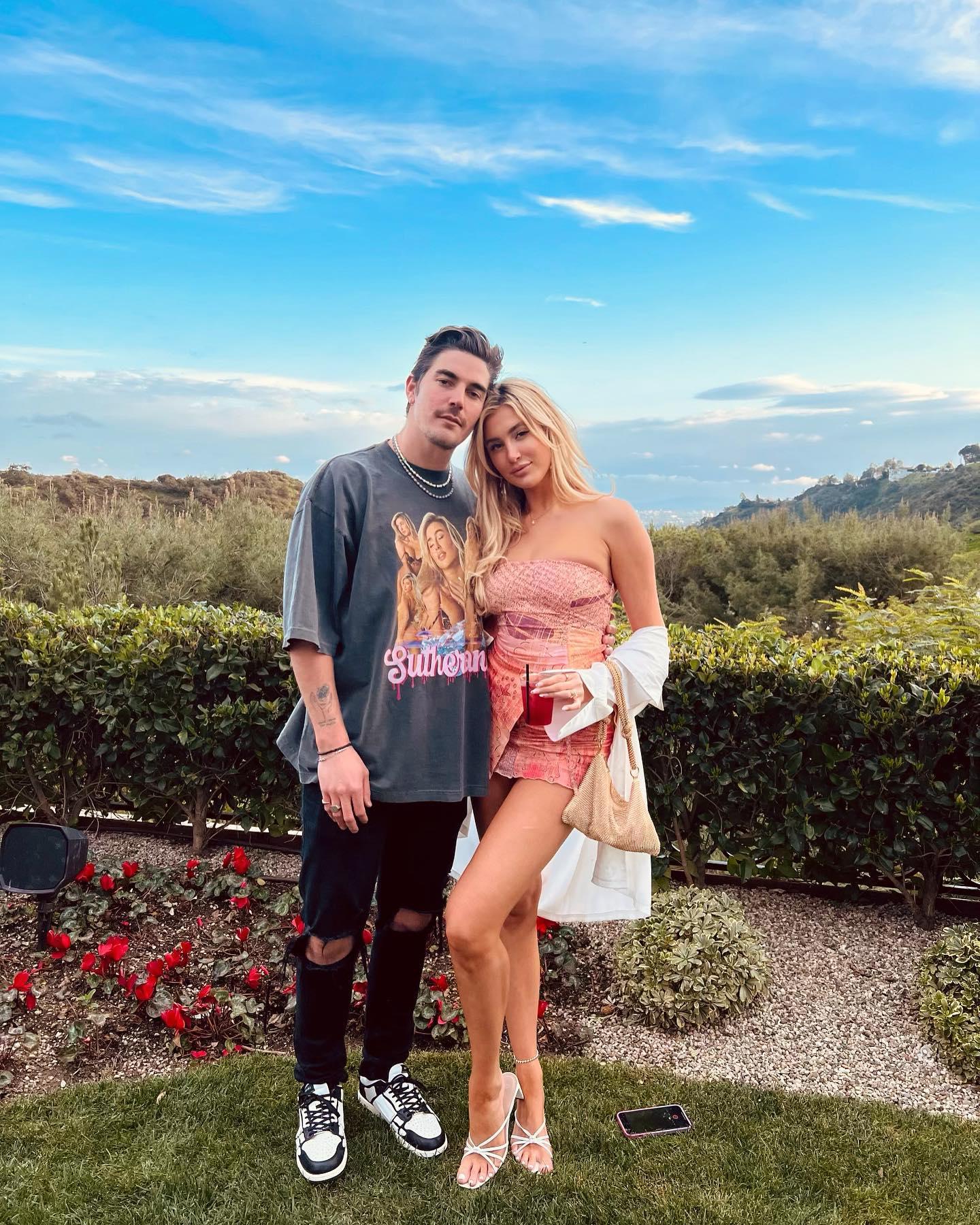 Carly Lawrence poses with husband Bennett Sipes