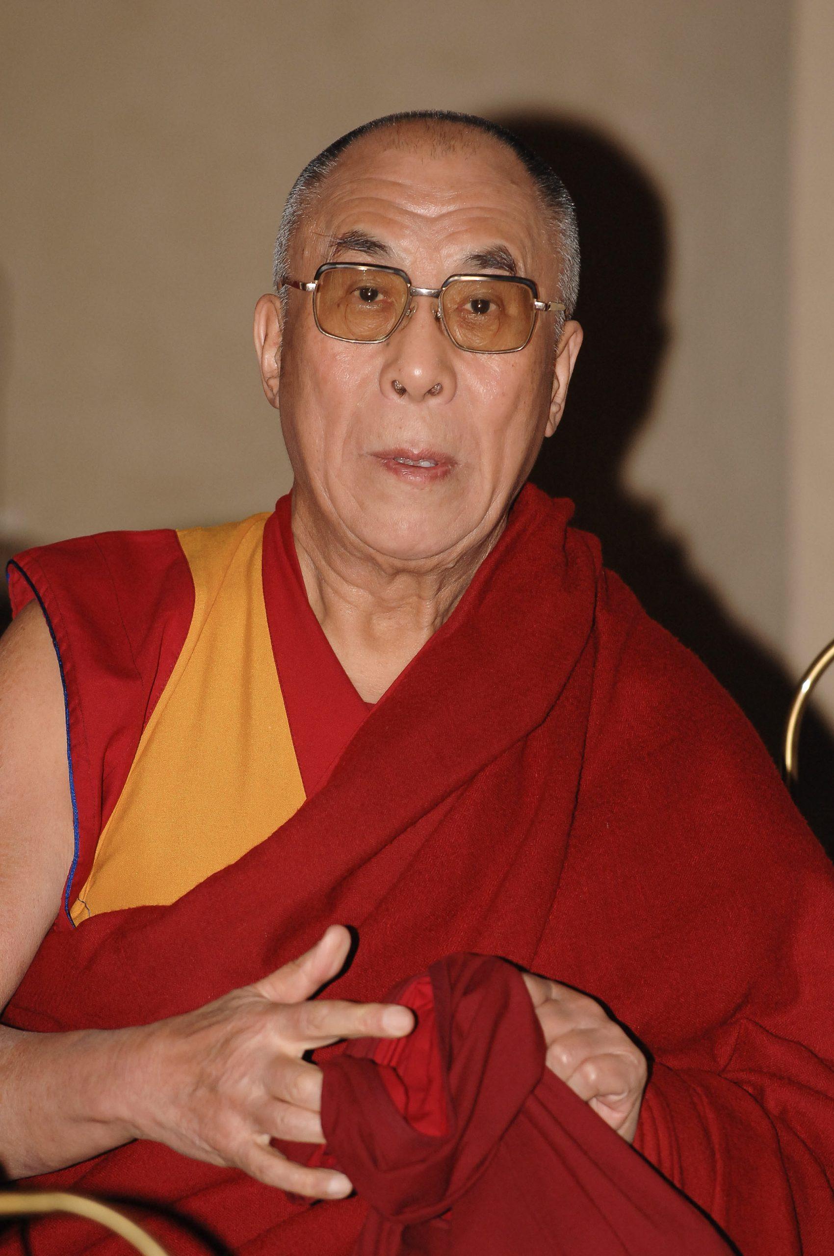 The Dalai Lama at Eighth world summit of nobel prize for peace at the Campidoglio in Rome