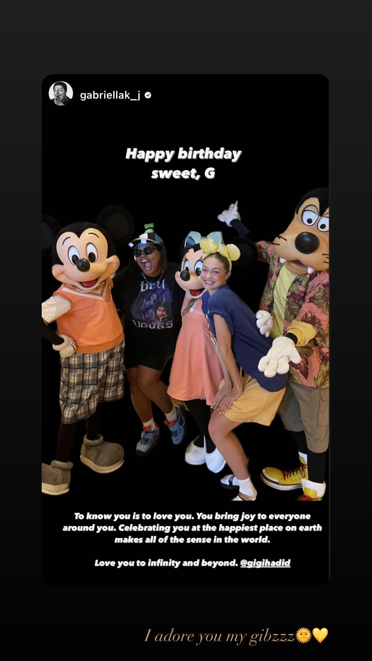 Gigi Hadid Morphs Into Singing Disney Princess For Birthday Wish