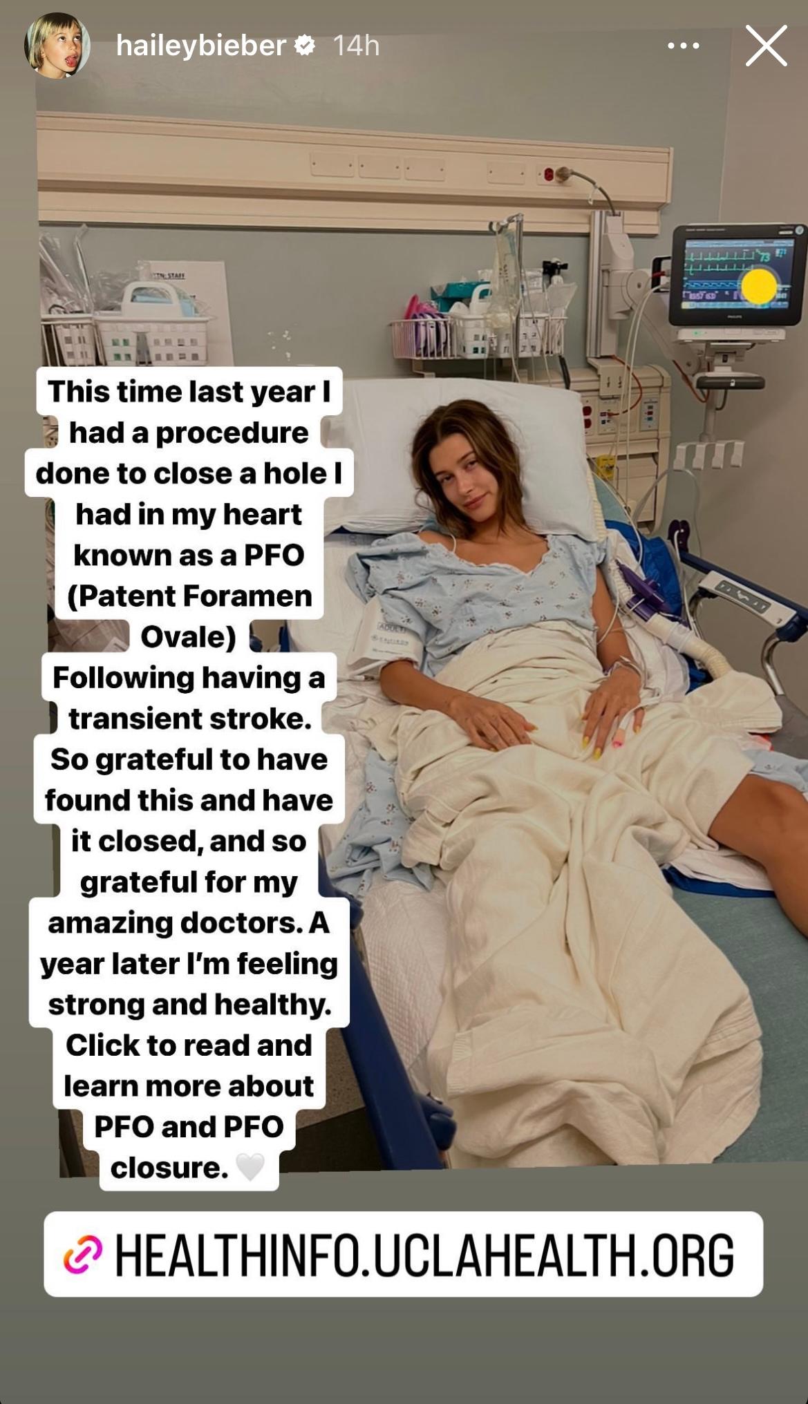 Hailey Bieber shares throwback of surgery photo