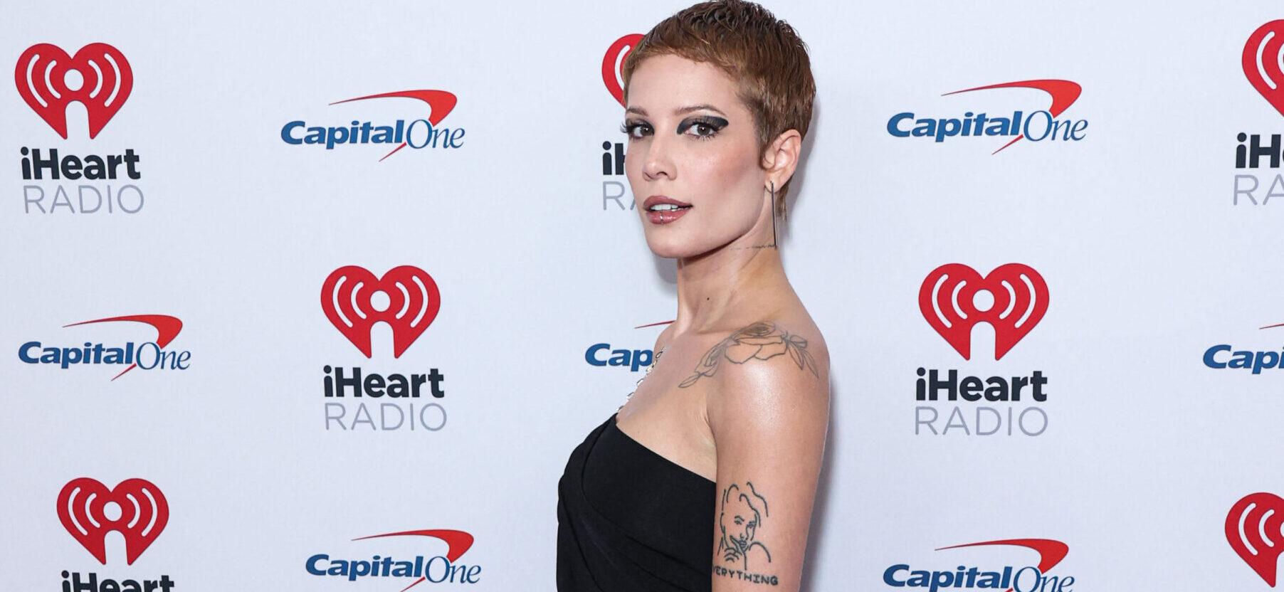 Halsey at the 2022 iHeartRadio Music Festival - Night 2 - Press Room