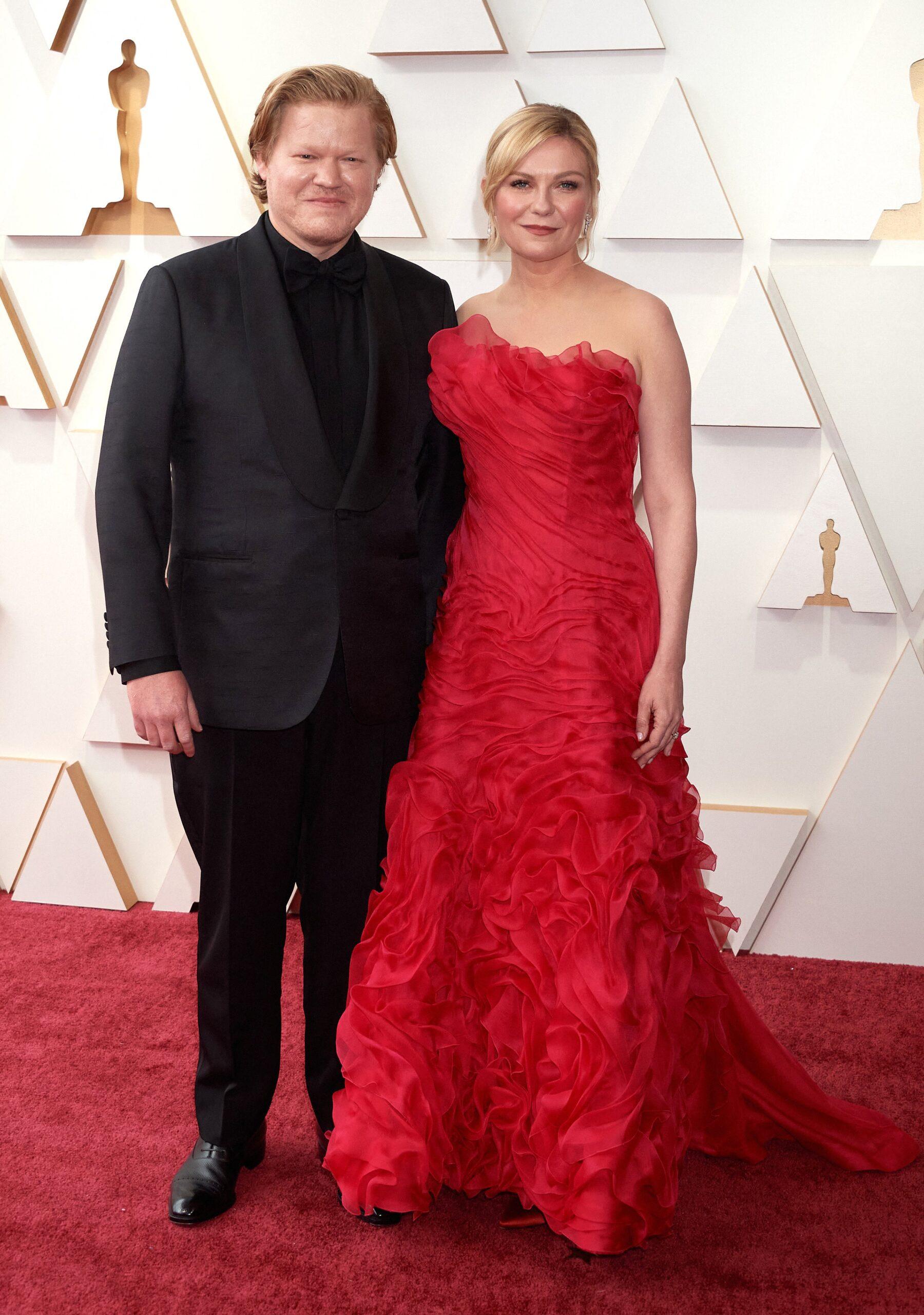 Jesse Plemons and Kirsten Dunst at 94th Academy Awards - Arrivals
