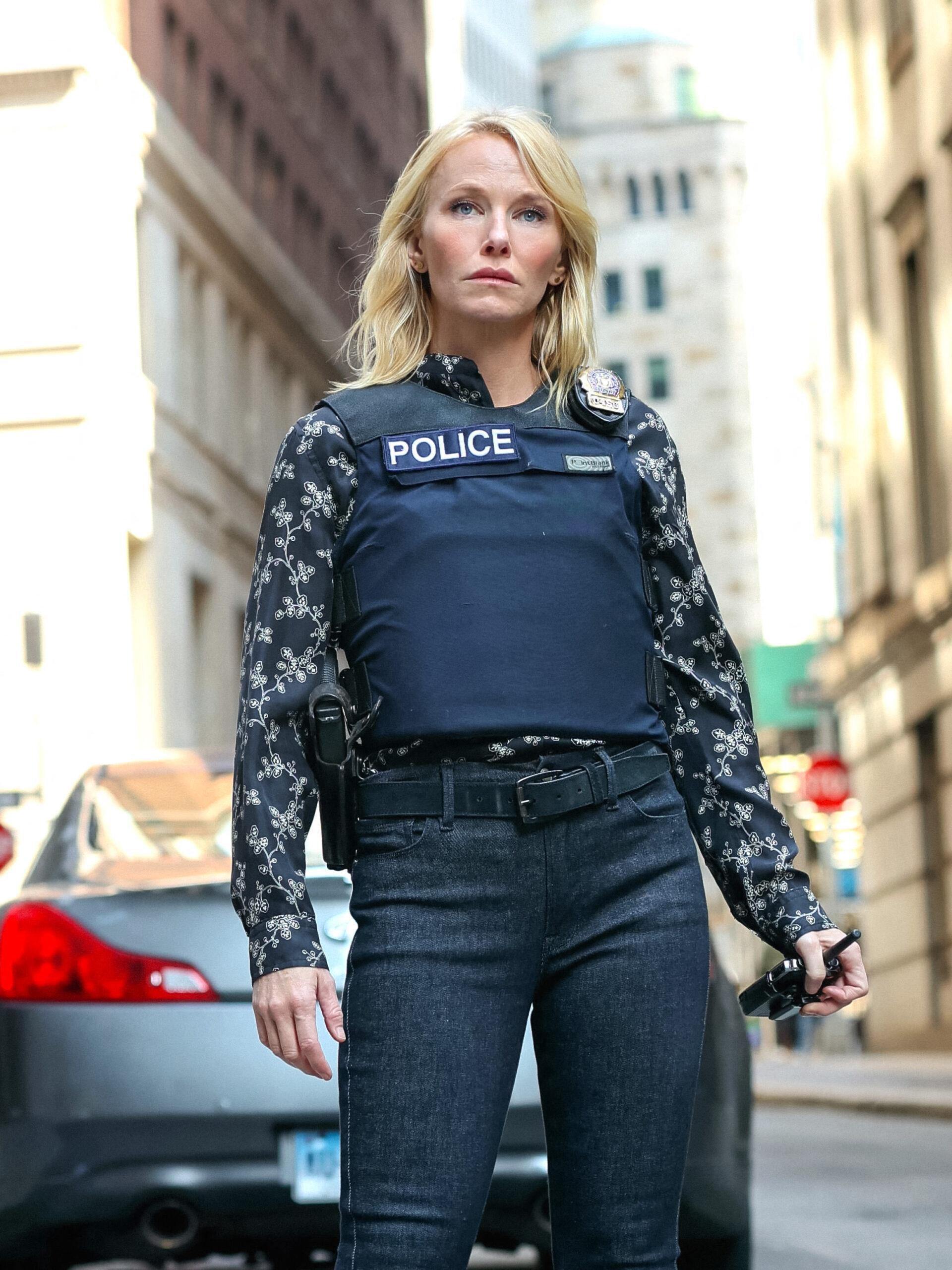 Kelli Giddish at film set of the 'Law and Order: Special Victims Unit' TV Series