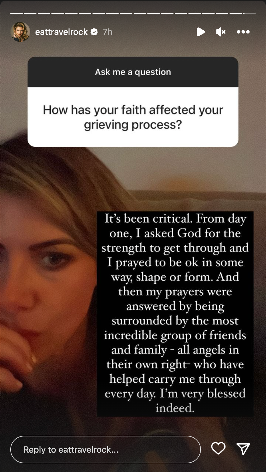 Kelly Rizzo talks about faith's role in her grief journey