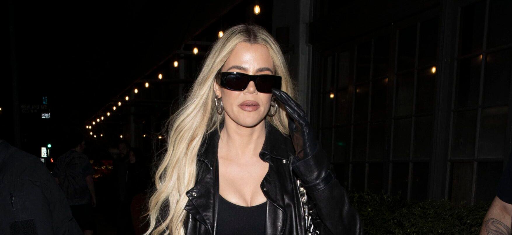 Khloe Kardashian leave dinner together at Osteria Mozza Italian Restaurant in Hollywood,