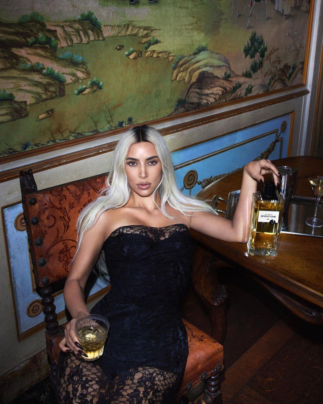 Kim Kardashian features in an alcohol ad