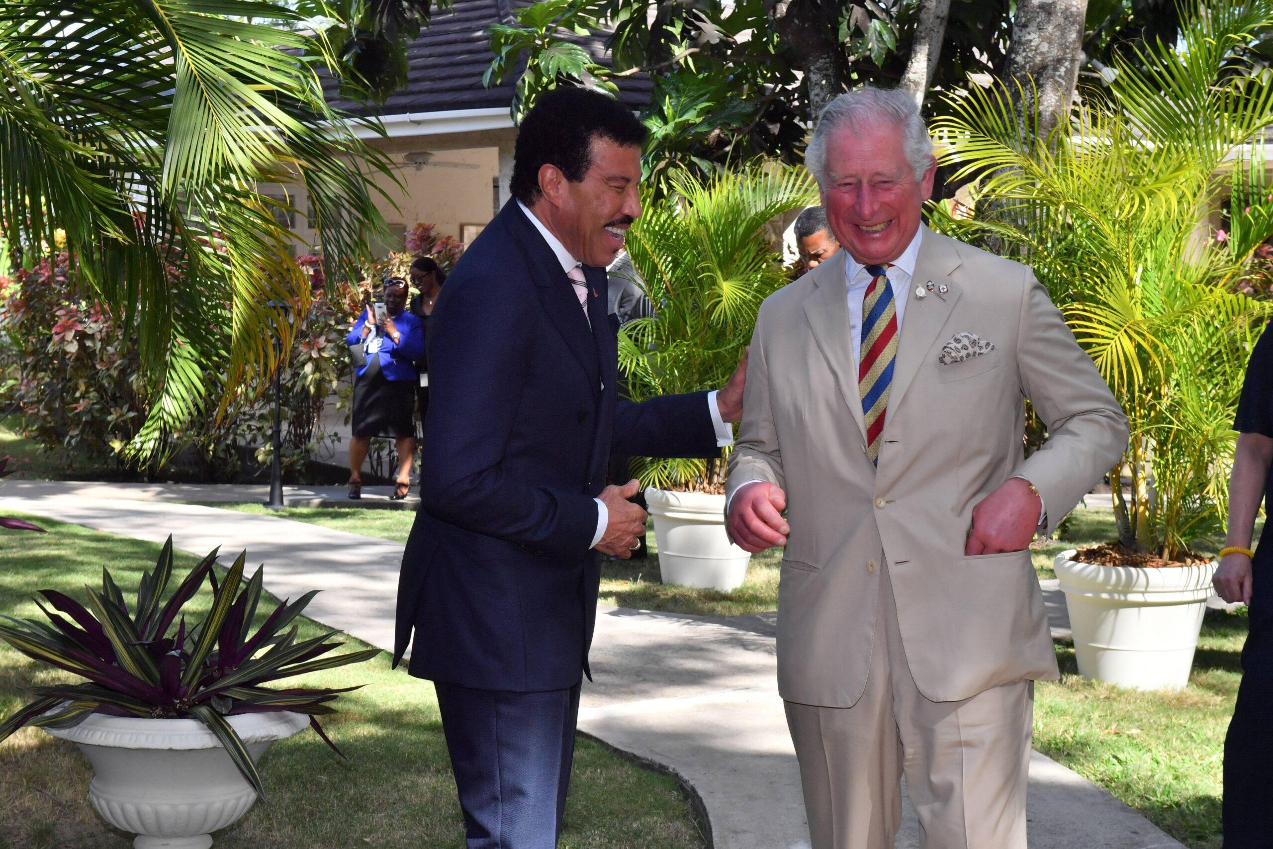 Lionel Richie and King Charles at the Prince's Trust International reception