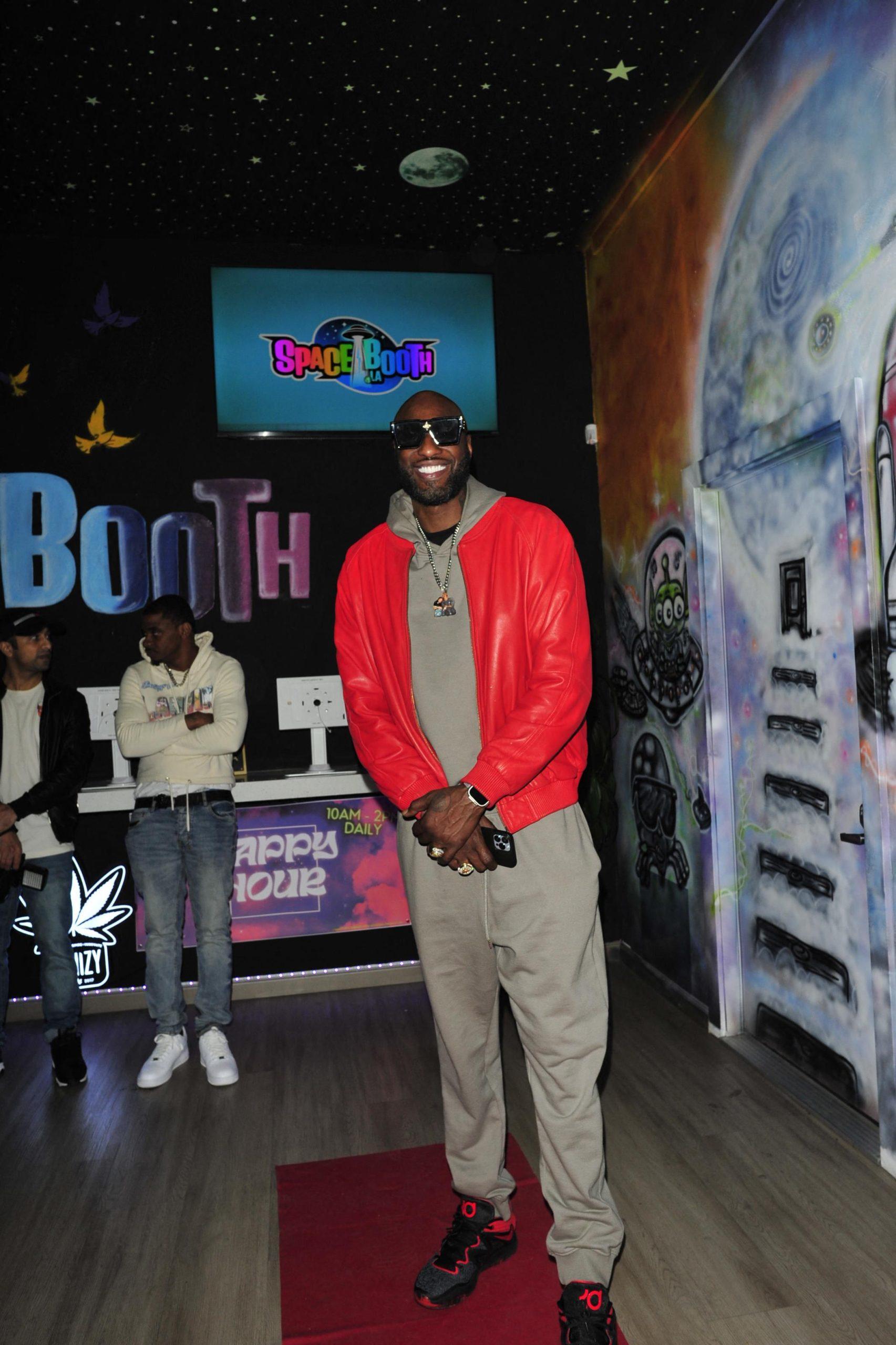 Lamar Odom Promotes Odom Cannabis, at boutique in Hollywood