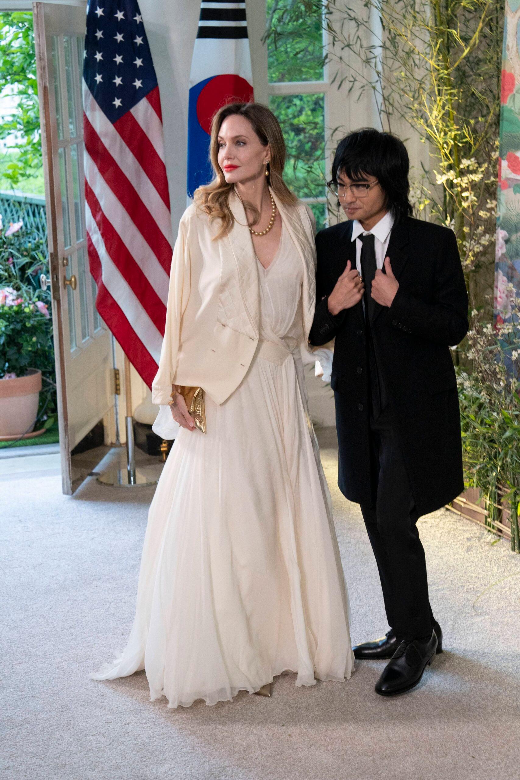 Proud Mama Angelina Jolie Attends White House Soirée With Son, Maddox