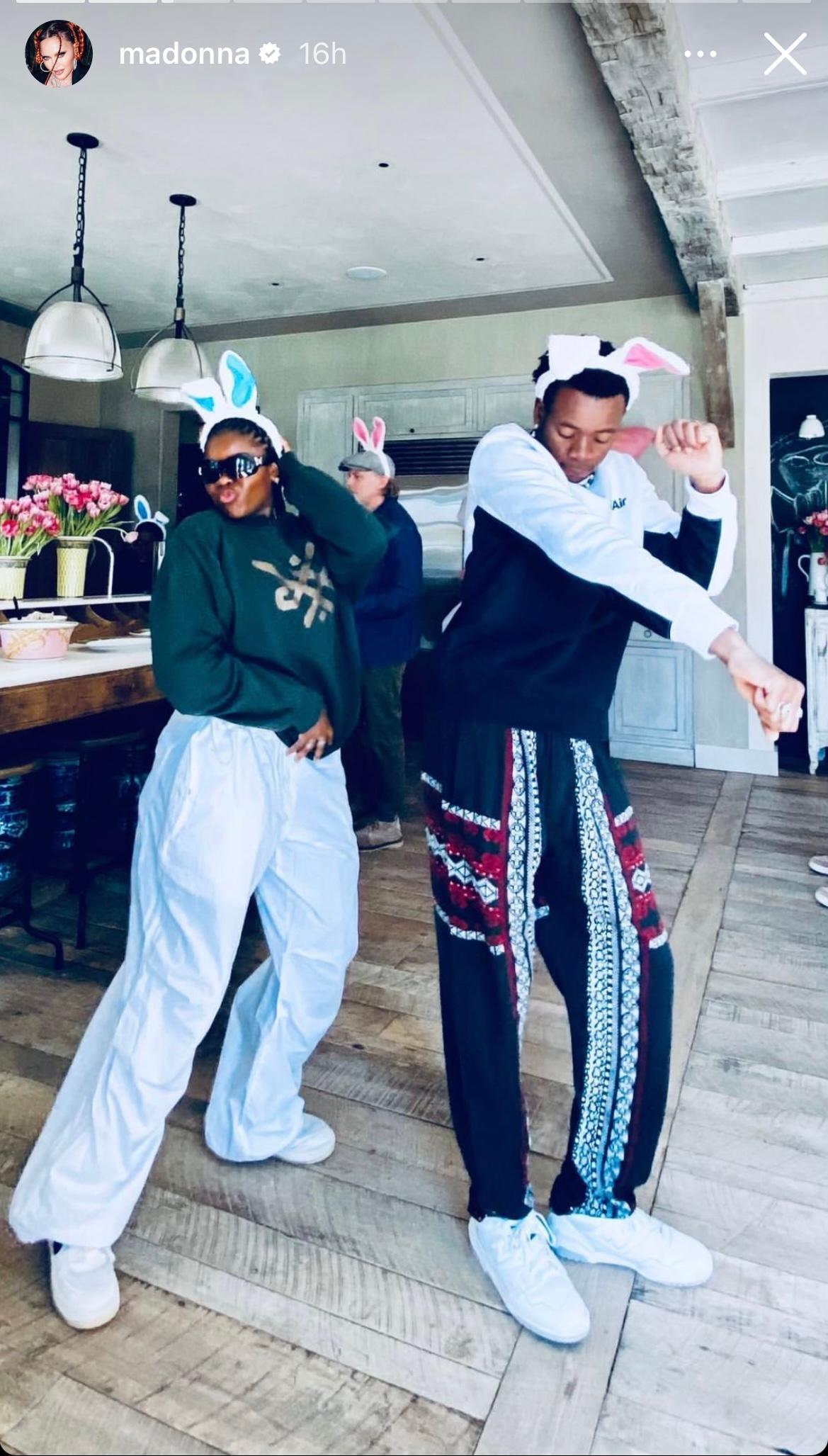 Madonna and her family celebrated Easter