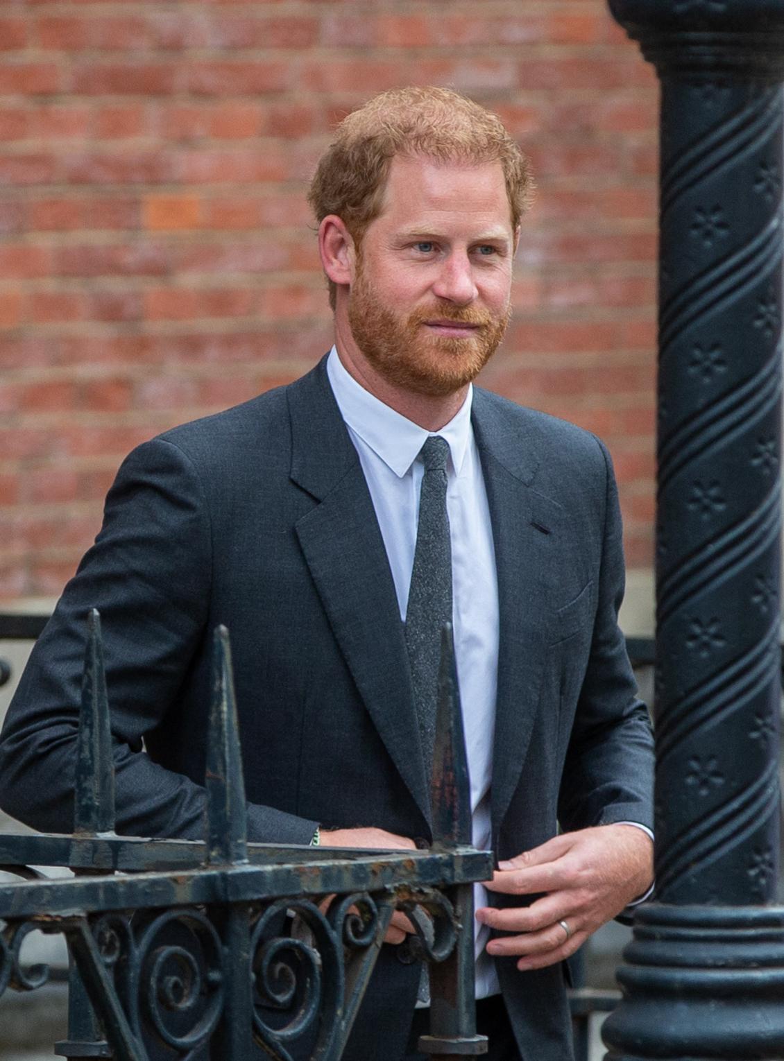 Prince Harry leaves the High Court after the final day of his case against the Daily Mail