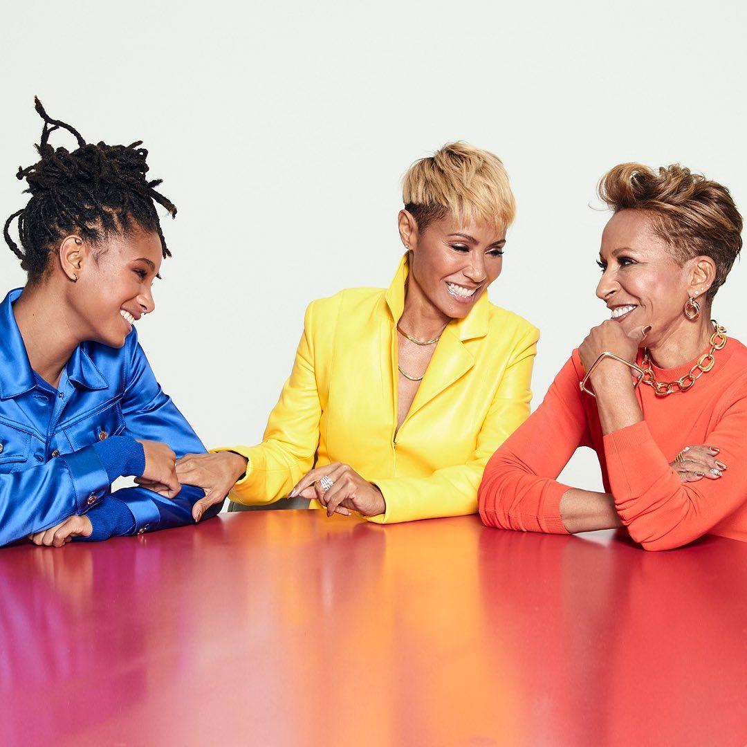 Jada Pinkett Smith, Willow Smith, and Adrienne Banfield-Norris on "Red Table Talk"