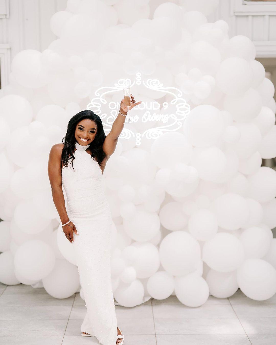 Inside Simone Biles' lavish bridal-party