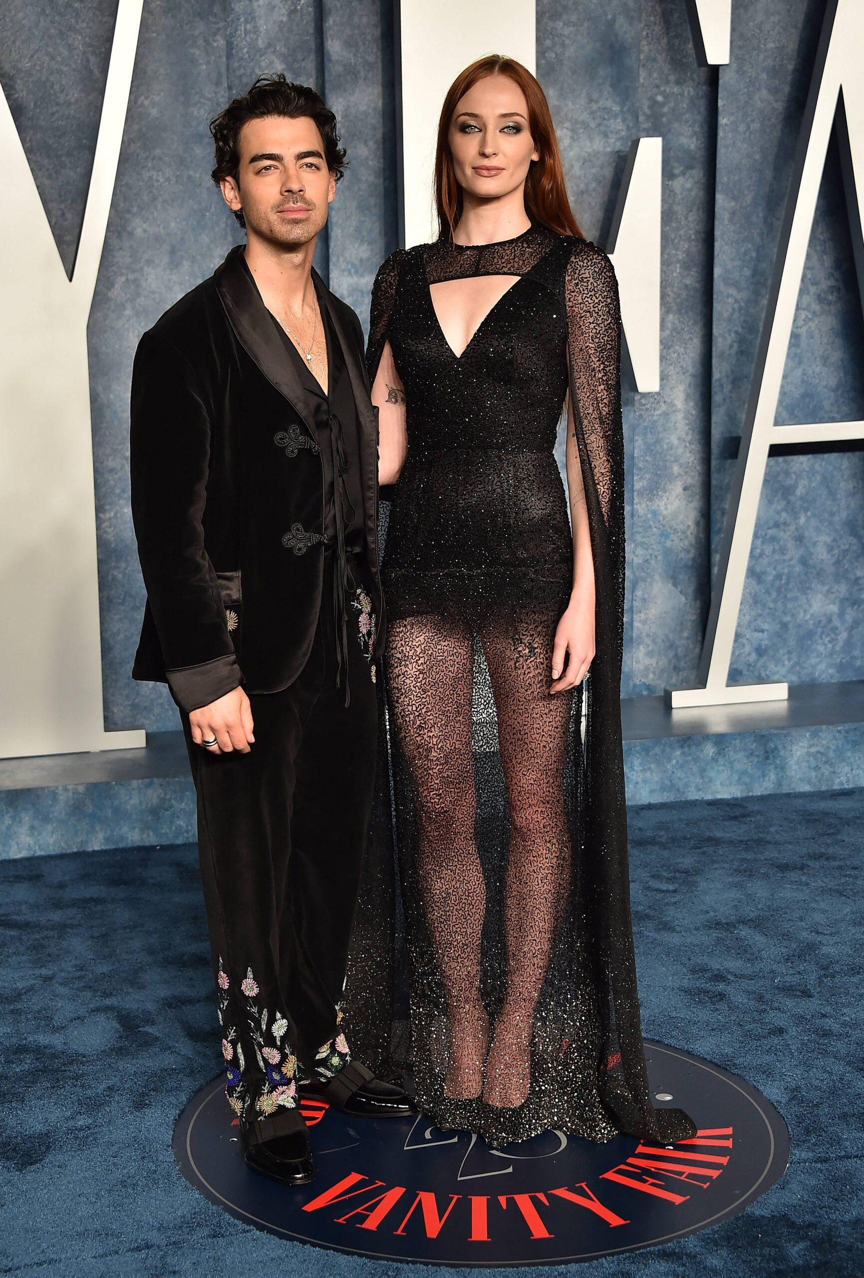 Joe Jonas and Sophie Turner at the Vanity Fair Oscar Party