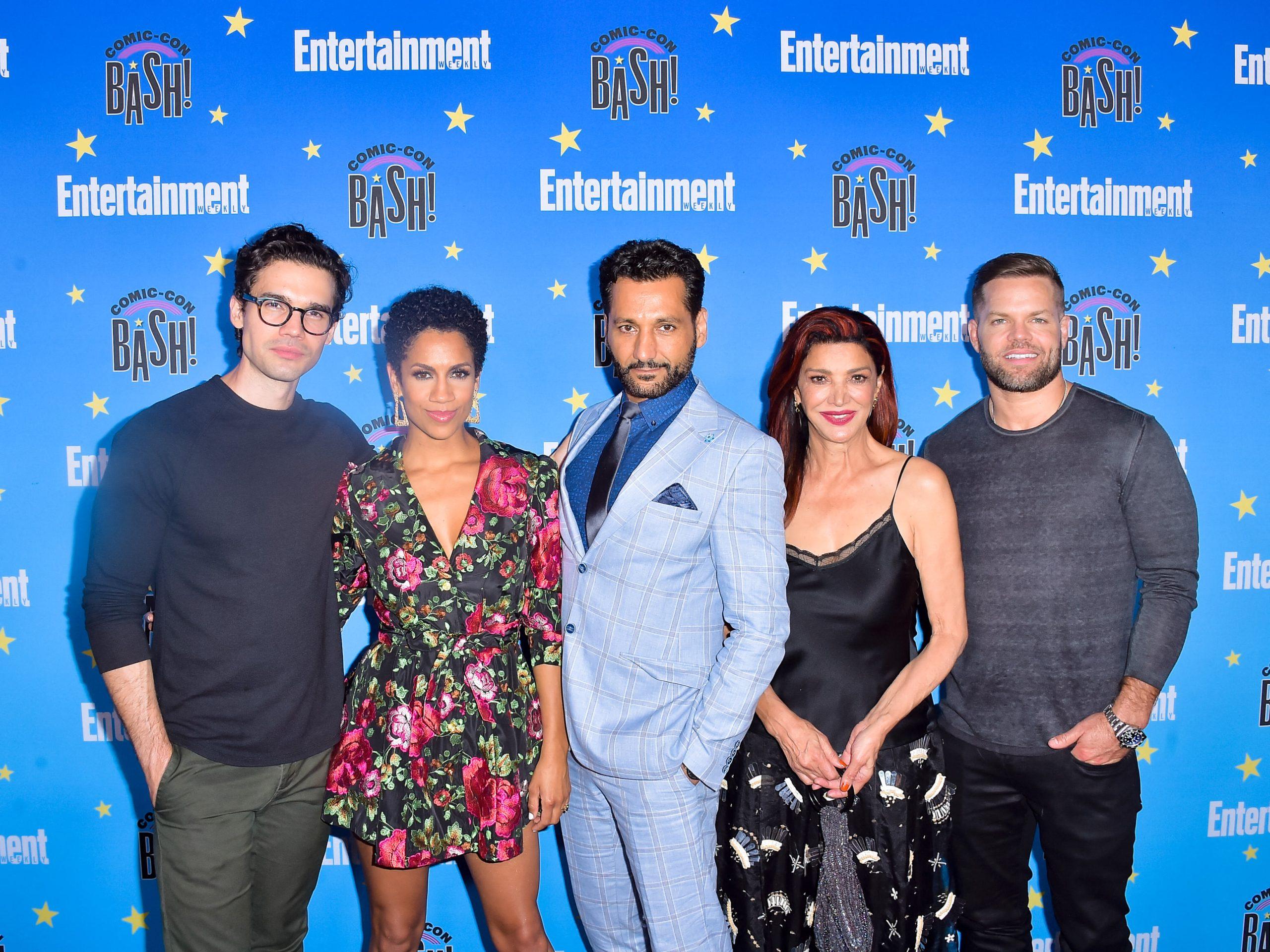 Entertainment Weekly Comic-Con Celebration. 20 Jul 2019 Pictured: Steven Strait,Dominique Tipper,Cas Anvar,Shohreh Aghdashloo,Wes Chatham.