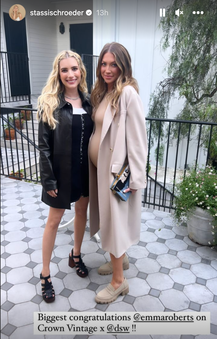 //emma roberts and stassi schroeder