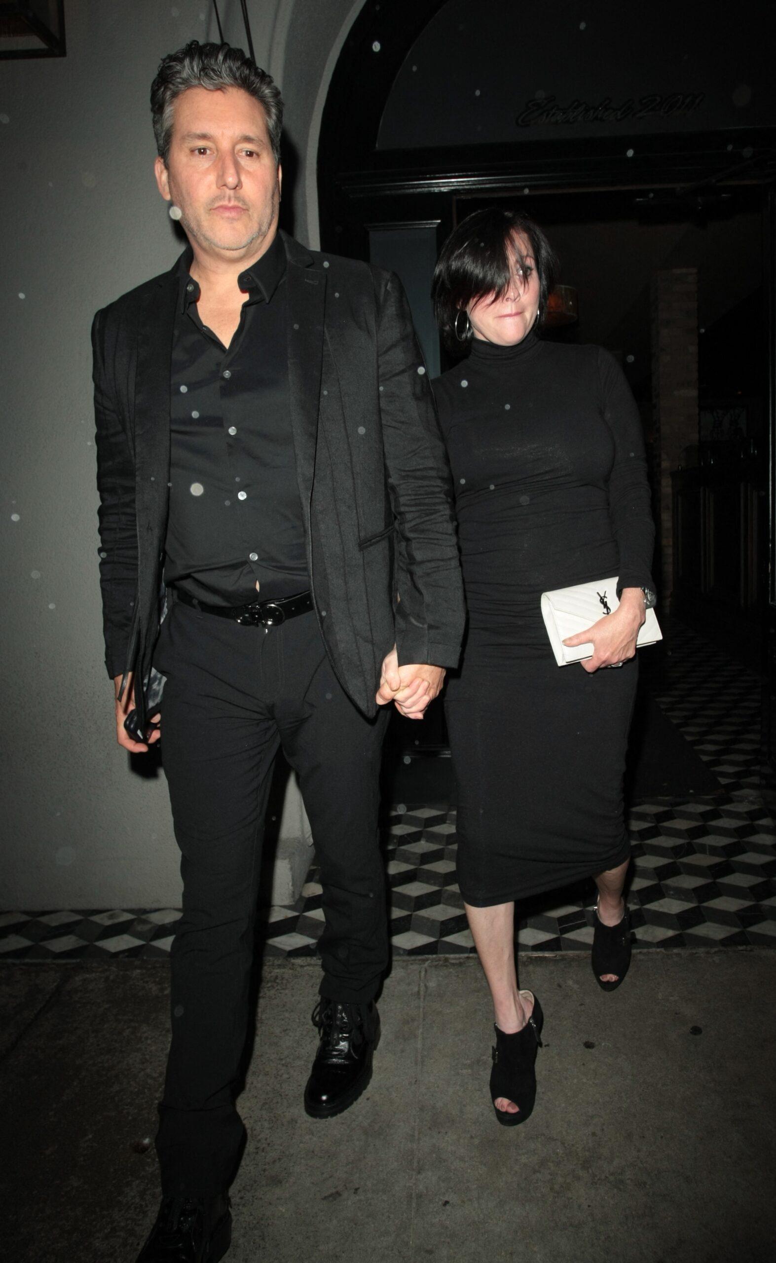 Actress Shannen Doherty and her husband leaves Craig apos s after having dinner in West Hollywood CA
