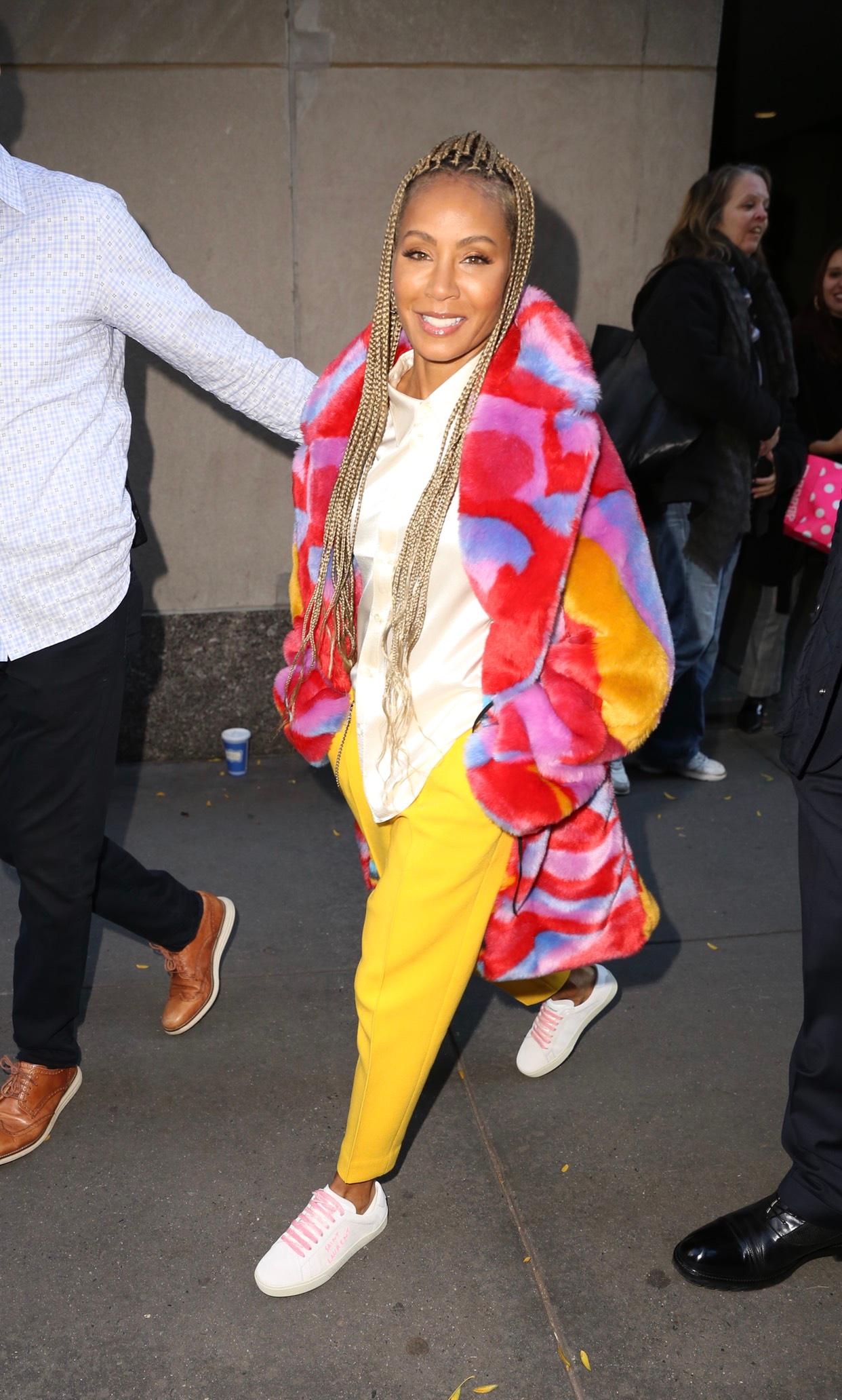 Jada Pinkett Smith is seen at the Today Show