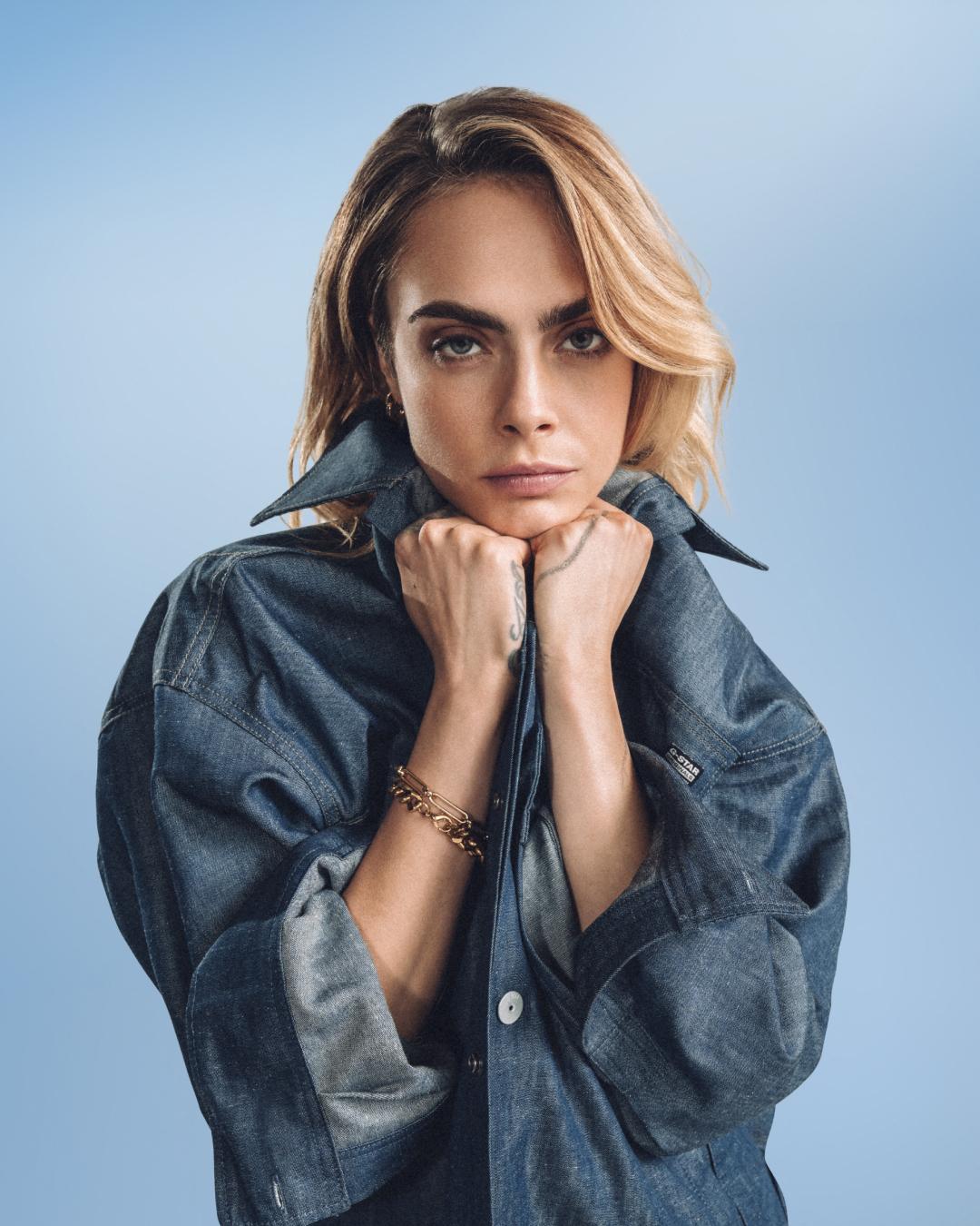 Cara Delevingne looks like a giant for G-Star RAW