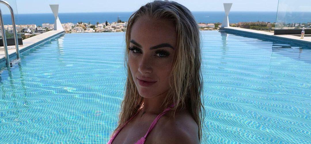 UK Football Player Alisha Lehmann Sizzles In Poolside Downtime