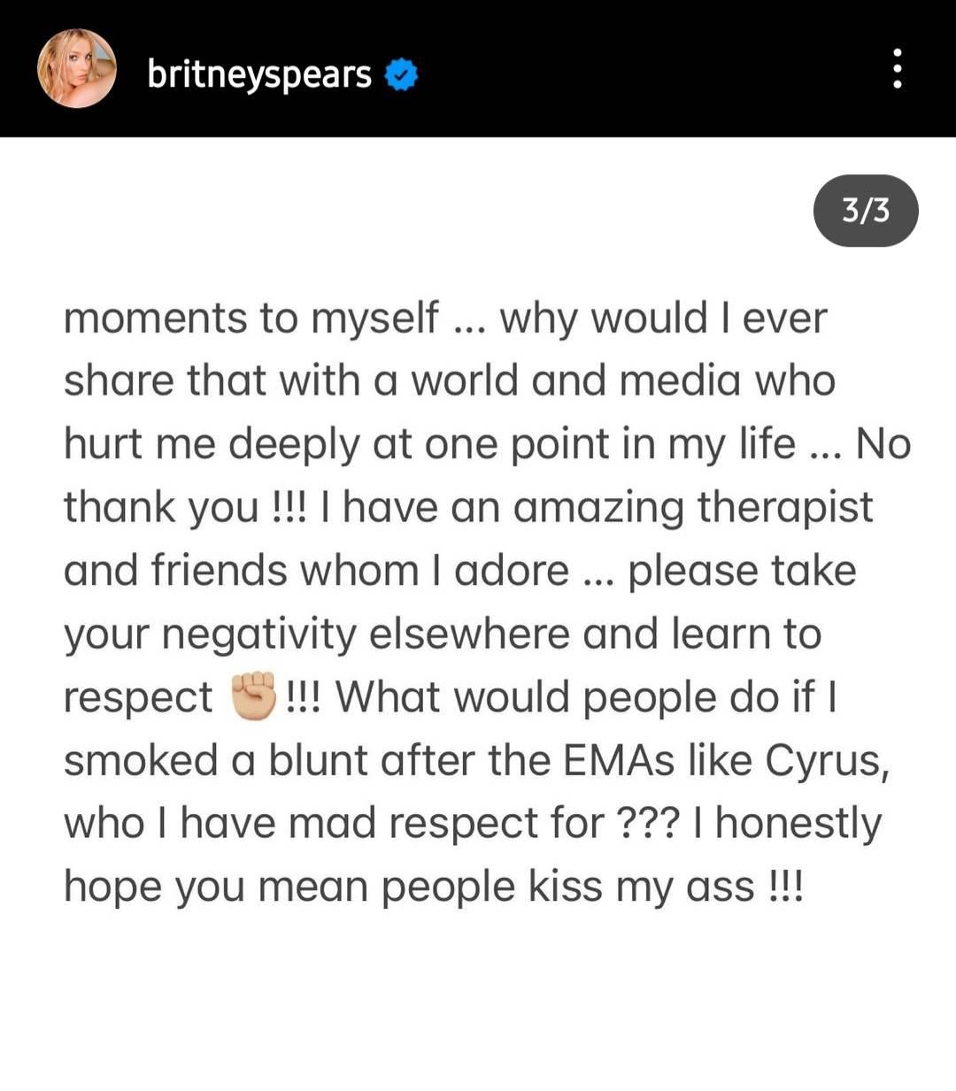 Britney Spears Fires Back At People Who Claim She's 'Not Well'