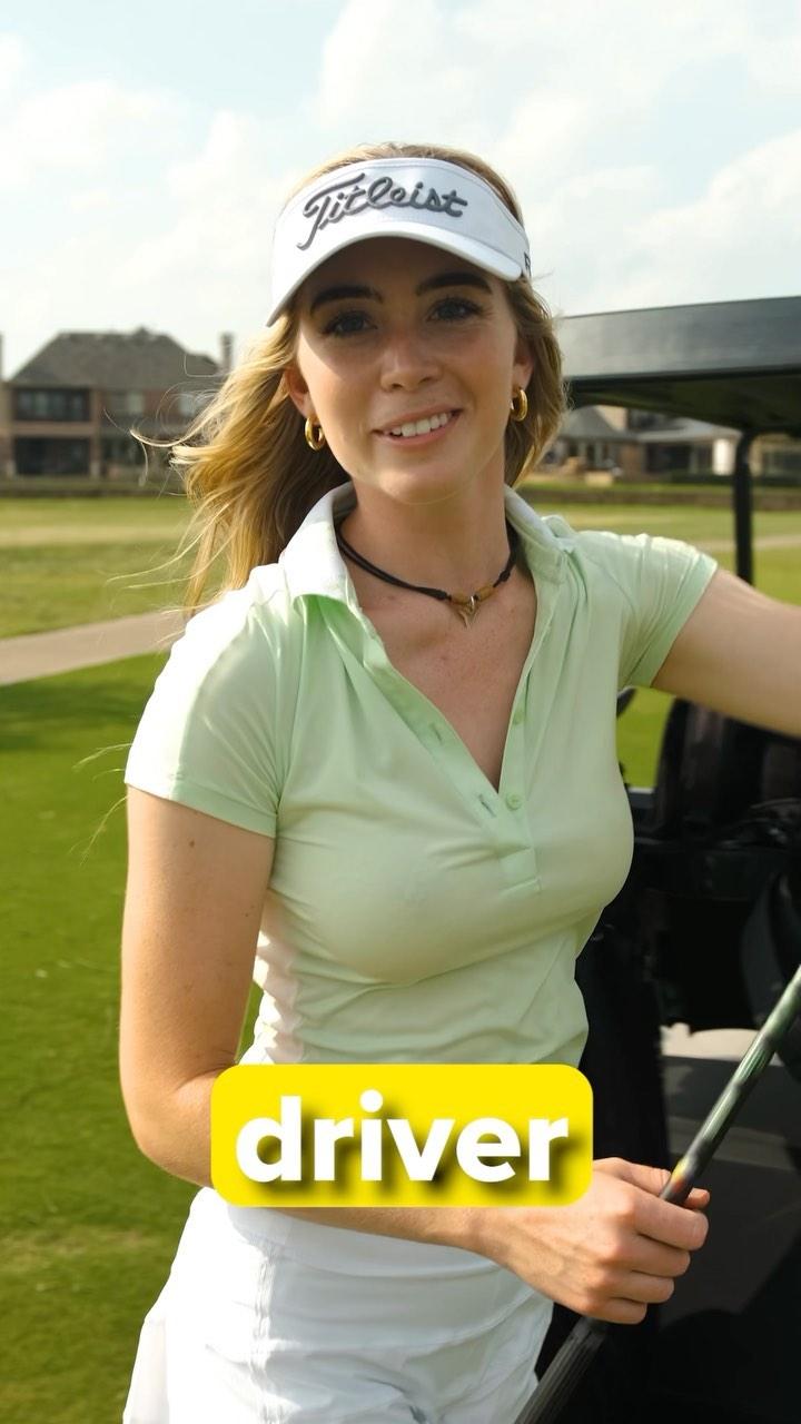 Grace Charis goes golfing