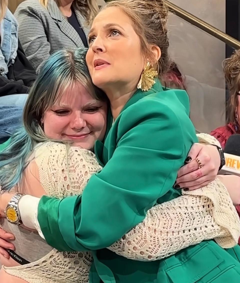 Drew Barrymore and show guest Olivia