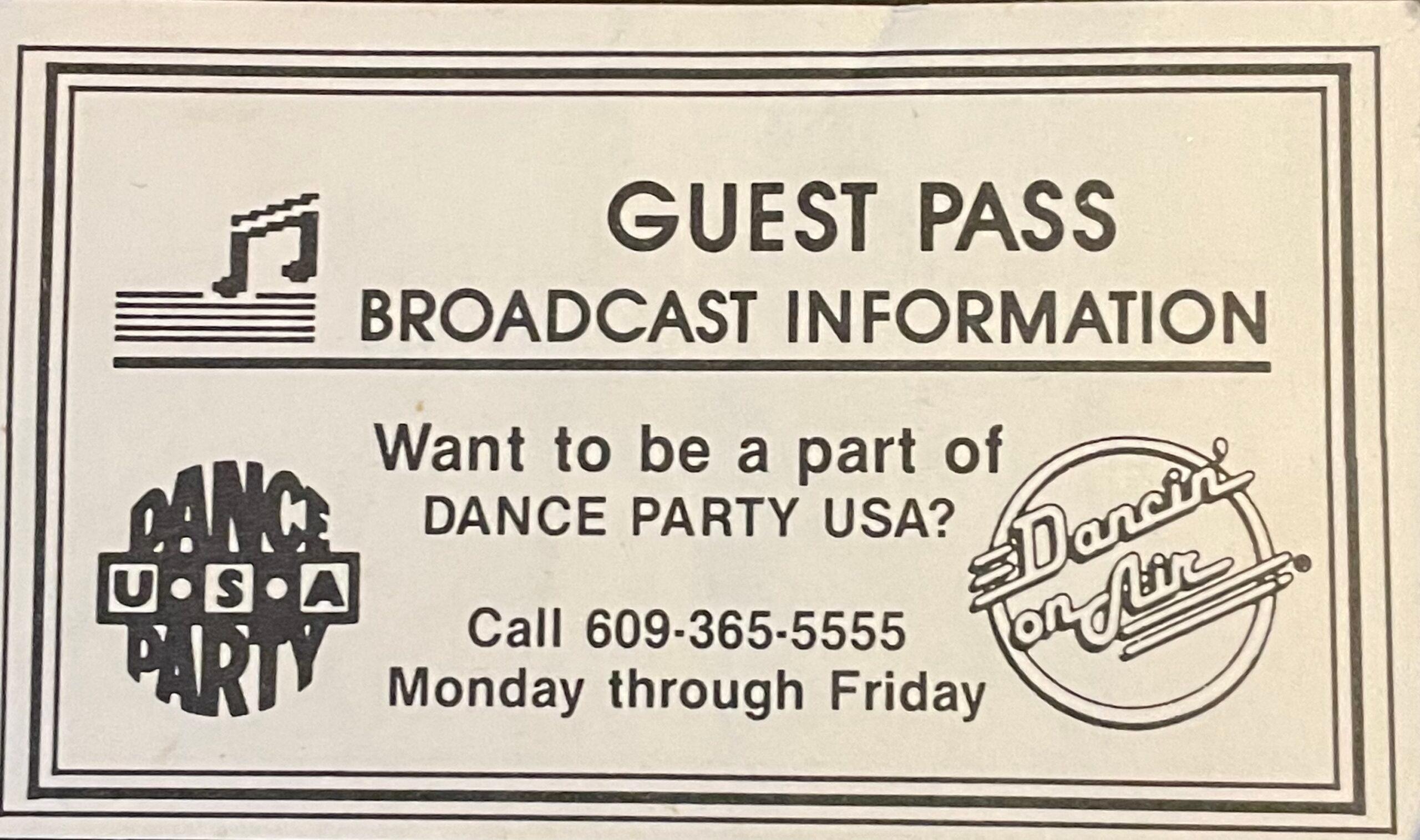 Dance Party USA guest pass