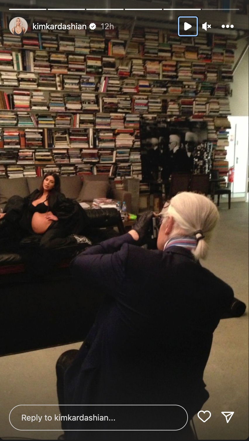 Kim Kardashian recalls first photoshoot with North West taken by Karl Lagerfeld